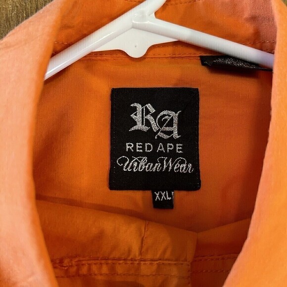 Red Ape Rare, Men's Corp. Shirt, Sz. 2X, Long Sleeve, Orange, Embroidery Logo - Picture 5 of 10